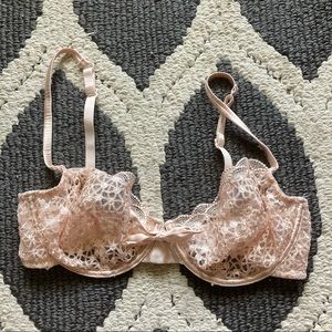MYLA Lace Unlined Nude Bra 32C